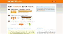 Desktop Screenshot of affiliates.harvestapp.com